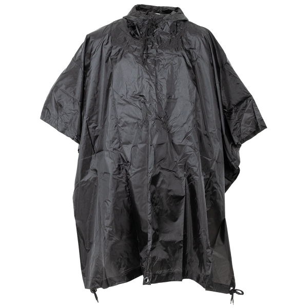 US Poncho Regenumhang Rip Stop schwarz