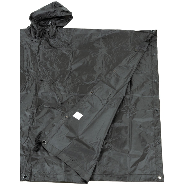 US Poncho Regenumhang Rip Stop schwarz