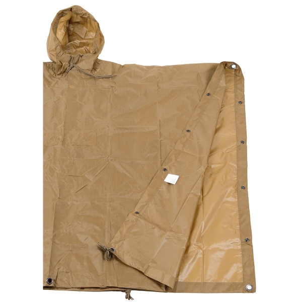 US Poncho Regenumhang Rip Stop Coyote