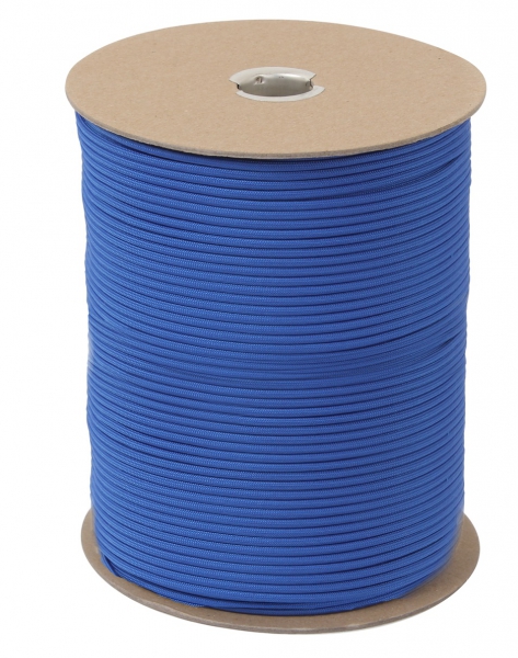 US MADE Parachute Fallschirmleine 550LB NYLON 1000 FT Royal Blue