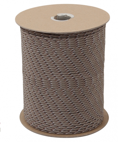 US MADE Parachute Fallschirmleine 550LB NYLON 1000 FT Desert Camo / Tan