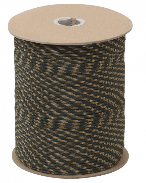US MADE Parachute Fallschirmleine 550LB NYLON 1000 FT Woodland Camouflage
