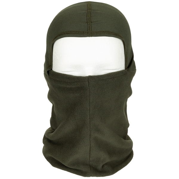 Rundschal Fleece mit Kopfteil Oliv