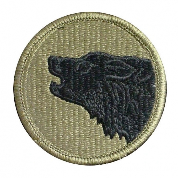 US Army 104th Infantry Division " TIMBERWOLVES " Multicam Scorpion Klettpatch