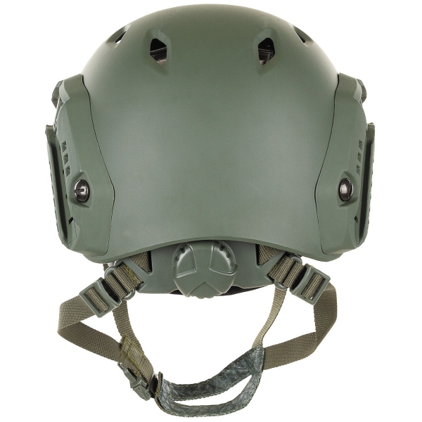 US Helm FAST Fallschirmjäger w Rails OLIV