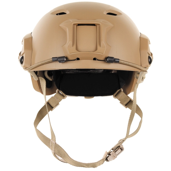 US Helm FAST Fallschirmjäger w Rails coyote