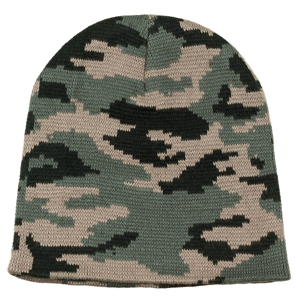 Strickmütze "Beanie" woodland fein gestrickt