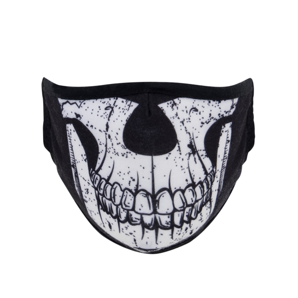 Mund- und Nasenmaske Half Skull Reusable 3-Layer Face Mask