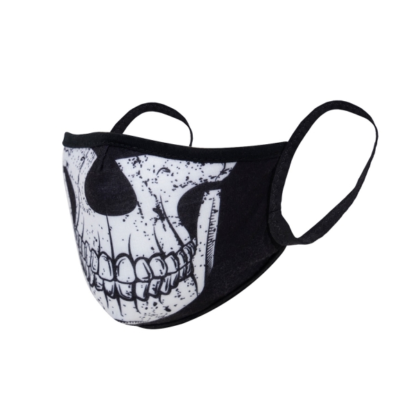 Mund- und Nasenmaske Half Skull Reusable 3-Layer Face Mask