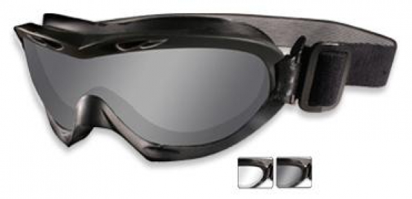 Wiley X NERVE GOGGLE Smoke Clear Brille schwarz