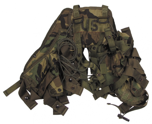 US ARMY CAMO TACTICAL ENHANCED LOAD BEARING VEST LBV NEU