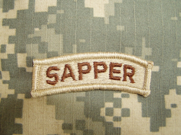 SAPPER DCU Uniform Desert tab Abzeichen