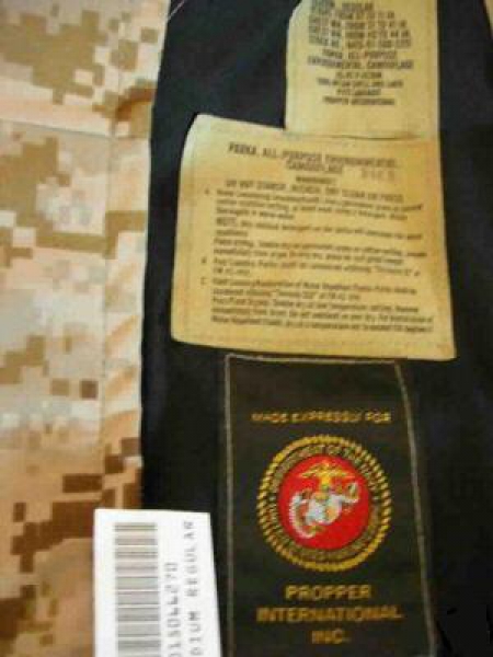 US Marines USMC MARPAT Desert Army APECS Parka Goretex JACKE