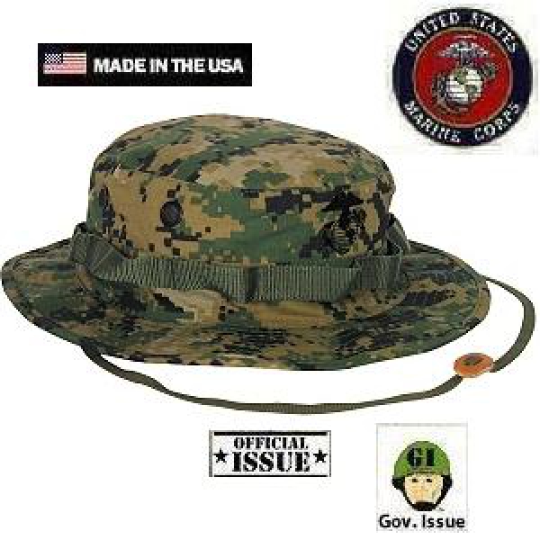 USMC MarPat Woodland Digital MCCUU Army Boonie Hut