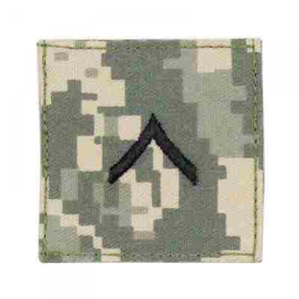 Private US Army ACU Velcro Rank Digital Uniform Insignia Abzeichen