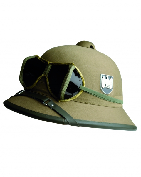 WEHRMACHT WH TROPENHELM MIT BRILLE AFRIKA CORPS (REPRO)