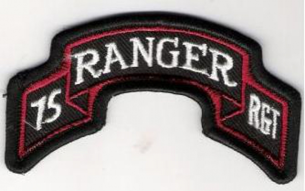 75th RANGER RGT Uniform Abzeichen tab scroll