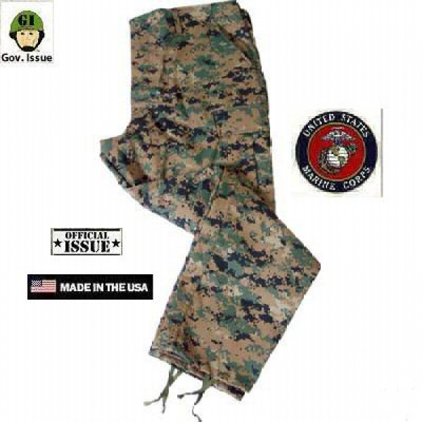 US Marine Corps MARPAT woodland Digital Tarnhose