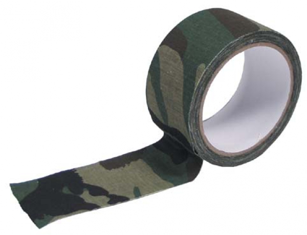 Gewebe Klebeband 5 cm x 10 m US Woodland camouflage