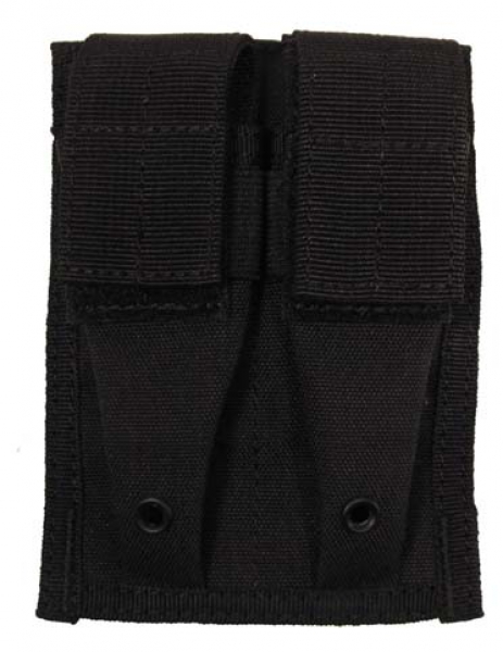 Doppel Pistolen Magazintasche MOLLE Modular System schwarz