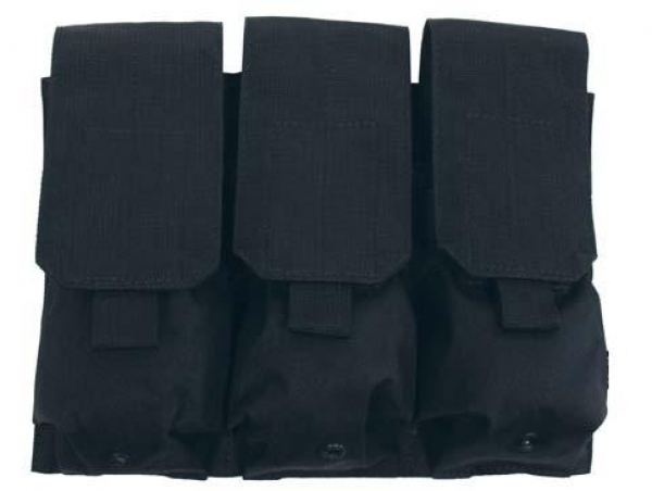 Dreifach Magazintasche MOLLE Modular System schwarz