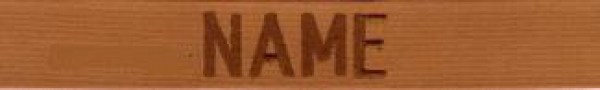 US Nametape Coyote Tan mit deinem Namen / Nickname mit Velcro