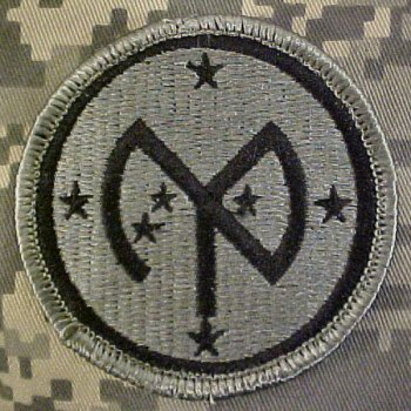 27th Infantry Division ACU patch foliage green