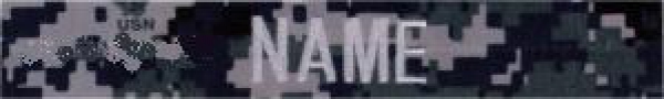 US NAVY NWU NAMETAPE E-6 below