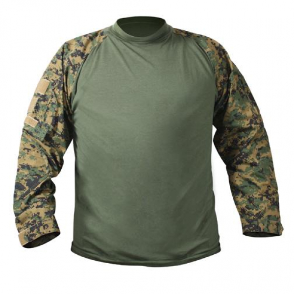 MARINES WOODLAND DIGITAL CAMO TACTICAL COMBAT SHIRT