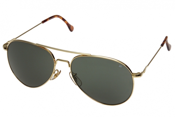 AMERICAN OPTICS 58MM PILOT GENERAL IN GOLD Sonnenbrille