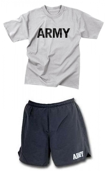 US Army Physical Training SPORT DRESS Kurzarm Tshirt Hose kurz
