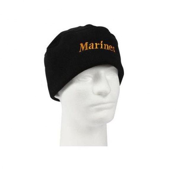 MARINES LIGHTWEIGHT POLAR FLEECE WATCH CAP BLACK