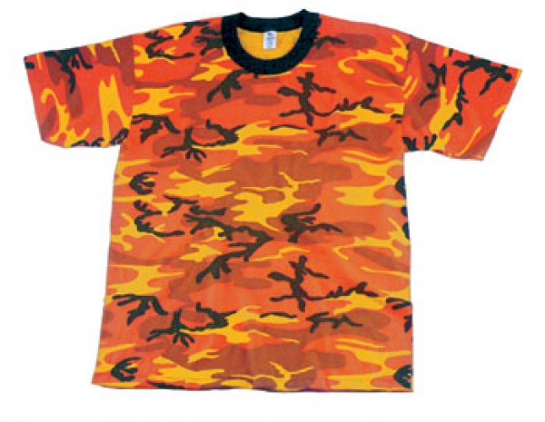 SAVAGE ORANGE CAMOUFLAGE” T-SHIRT