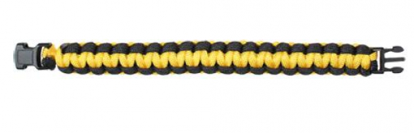 PARACORD BRACELET YELLOW BLACK