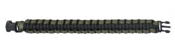 PARACORD BRACELET - OLIVE DRAB AND BLACK