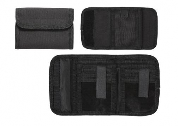 DELUXE BLACK TRI-FOLD ID WALLET
