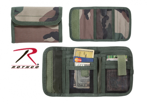 DELUXE TRI-FOLD ID WALLET woodland camouflage
