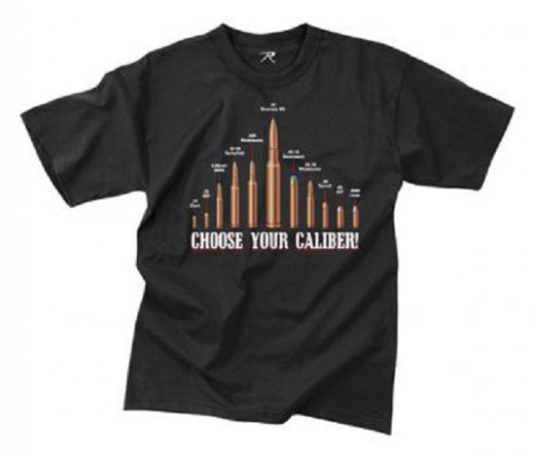 ROTHCO VINTAGE BLACK 'CHOOSE YOUR CALIBER' T-SHIRT
