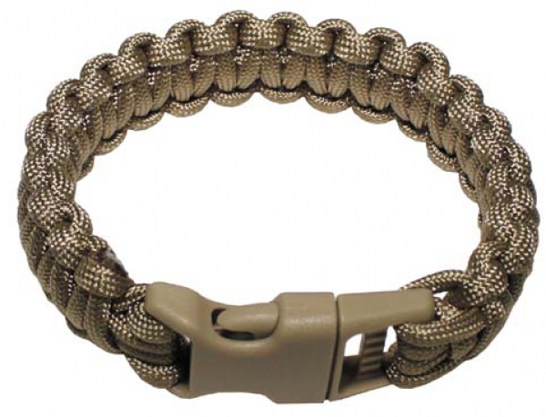 Paracord Armband coyote tan Breite 2,3 cm