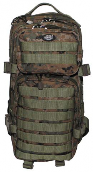 US ASSAULT Day Pack Rucksack woodland digital