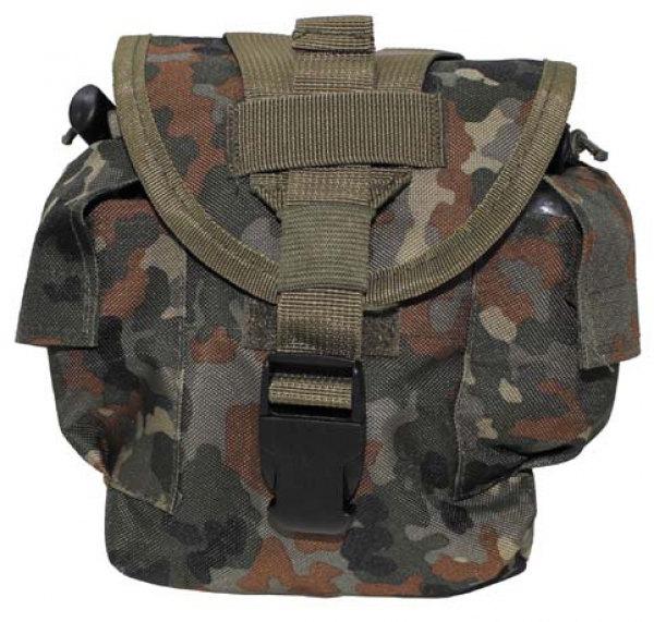 1Ltr Trinkflaschen MOLLE Tasche flecktarn