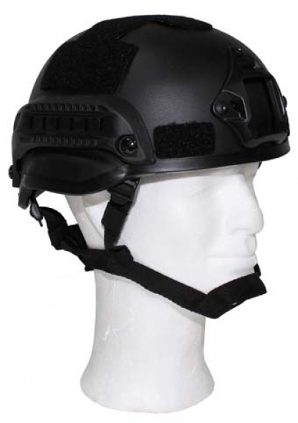 MICH 2002 Helm mit NVG-Mount und Siderails black