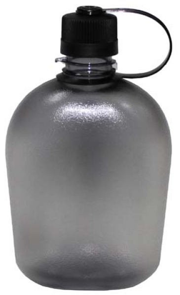 US Feldflasche 1 Liter GEN II schwarz / transparent