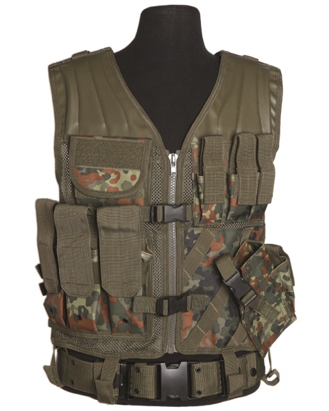 MOLLE CROSSDRAW TACTICAL ASSAULT Weste Flecktarn