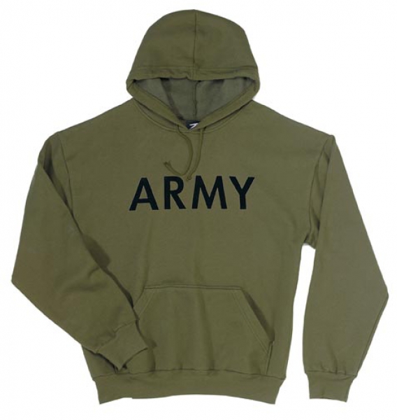 ARMY OLIVE DRAB HOODED PULLOVER SWEATSHIRTS