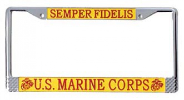 US MARINE CORPS LICENSE PLATE FRAME SEMPER FI