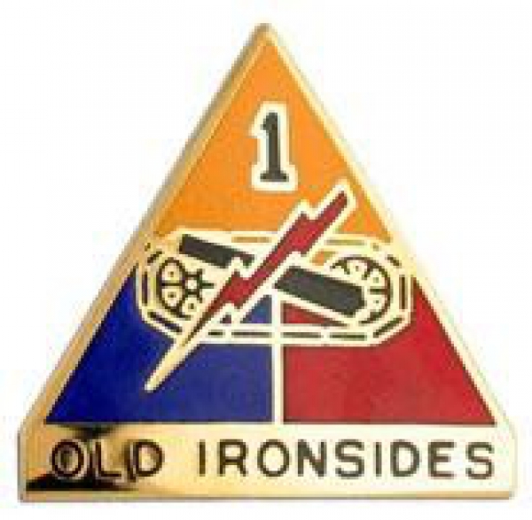 1st Armored Division Distinctive Unit Insignia Crest "OLD IRONSIDES"