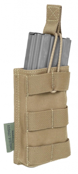 Warrior Assault System Single 5.56mm Open Mag Pouch coyote