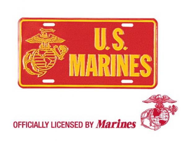 US MARINES EAG LICENSE PLATE