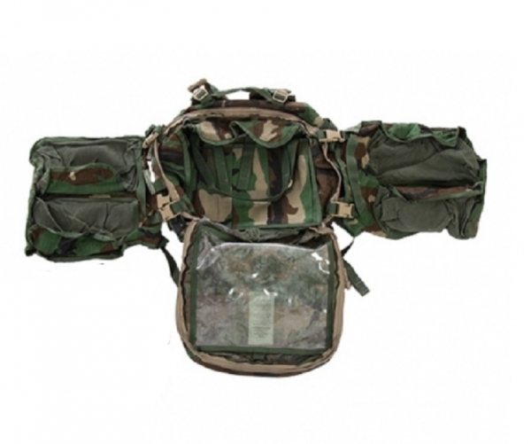US Army Woodland Camouflage Medic Pack Rucksack